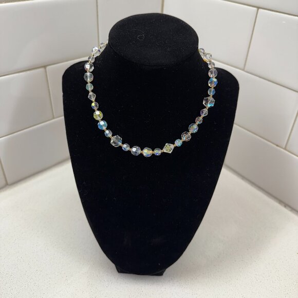 Crystal AB Glass Beaded Choker - Picture 5 of 7